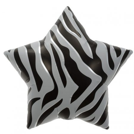 Etoile Black Zebra Stripes Star 22" D4-01