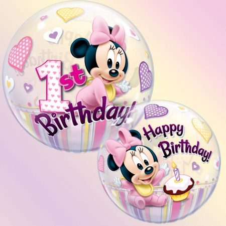 Bubble 22 12862 Minnie Mouse 1st Birthday *1b