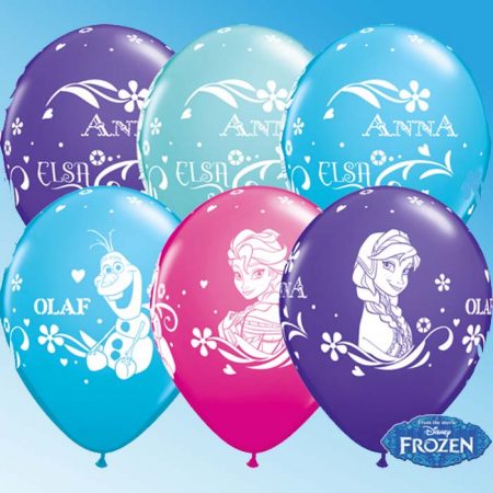 25 Ballons 11" Anna Elsa & Olaf