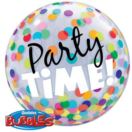 Bubble 22″ 23636 Party Time! Colourful Dots *1b