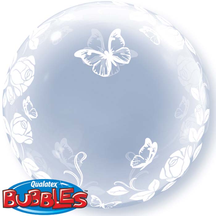 Bubble 24" 29718 Elegant Roses & Butterflies *1b