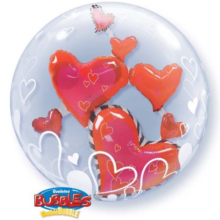 Bubble 24″ 68808 Lovely Floating Hearts *1b