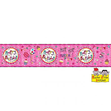 Banner HAPPY BIRTHDAY Perfect Pink * 1ct Ref : 25015