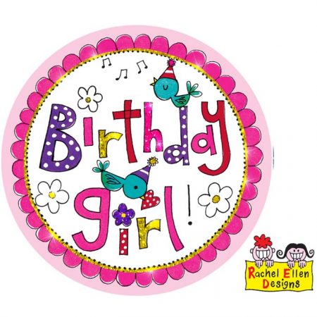 Badge Birthday Girl * 1ct Ref : 25795