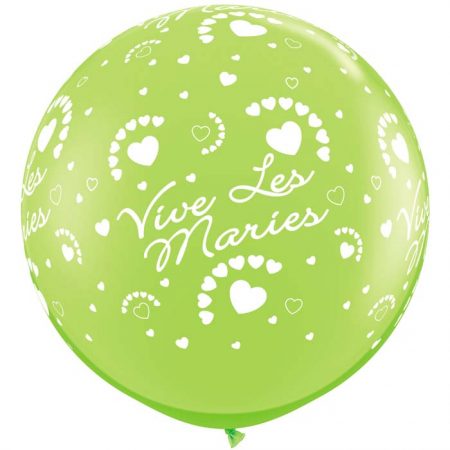 I3′ 27398 Vive les Mariés Cœurs Lime Green *2b AIR