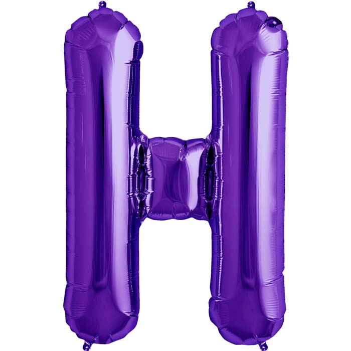 34" Letter H - Purple B1-01