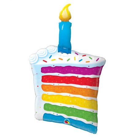 M42″ 49379 Rainbow Cake & Candle *1b