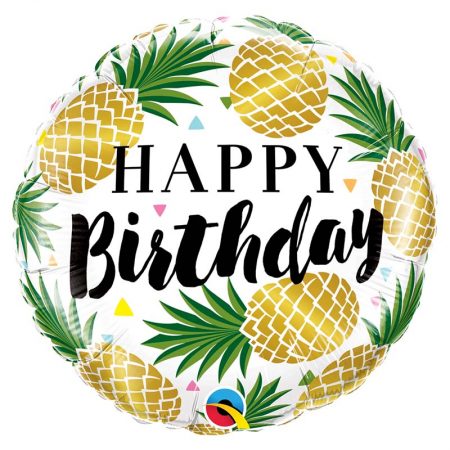 M18" 57277 Birthday Golden Pineapples *1b