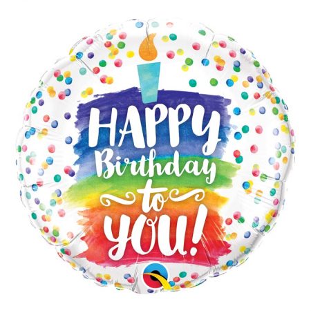 M18" 57298 Happy Birthday to You Rainbow Cake *1b
