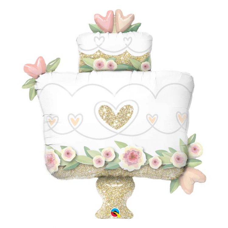 M41" 57377 Glitter Gold Wedding Cake *1b