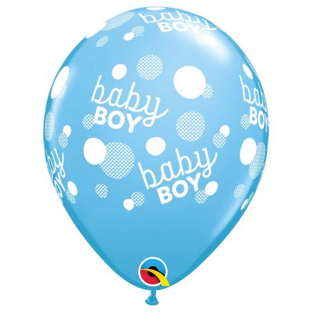 I11" 57604 Baby Boy Blue Dots-A-Round *6b