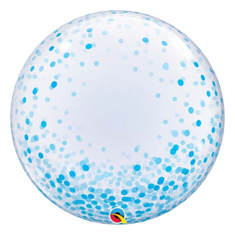 Déco Bubble 24" 57789 Blue Confetti Dots *1b