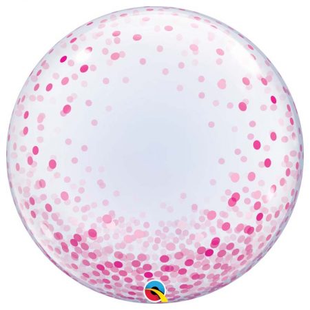 Déco Bubble 24" 57790 Pink Confetti Dots *1b