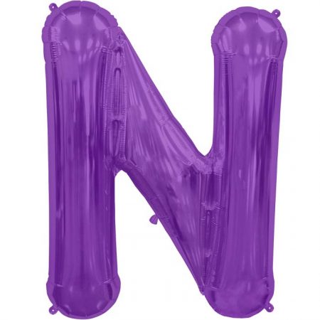 34" Letter N - Purple B1-01