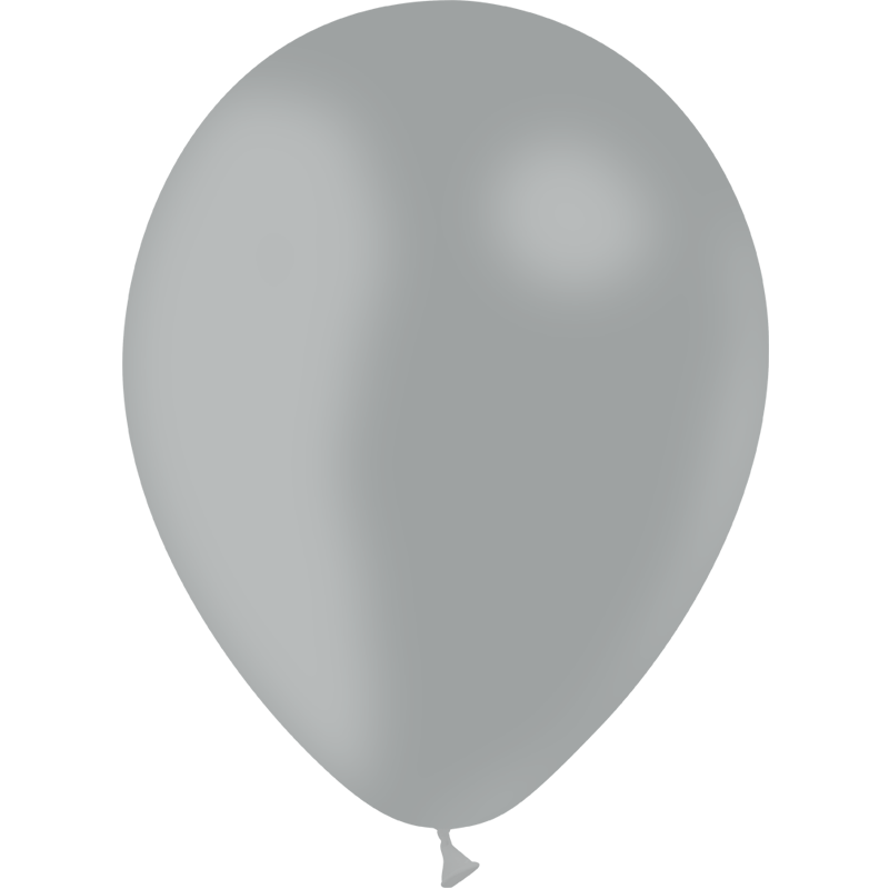 100 Ballons Latex HG95 Gris - Balloonia - Abc PMS