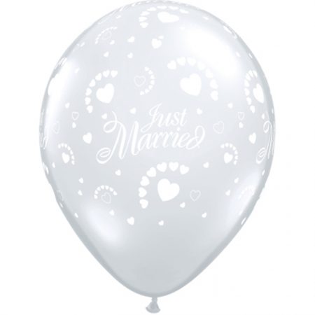 I11" 60012 Just Married Coeurs Transparent *50
