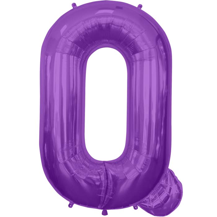 34" Letter Q - Purple B1-01