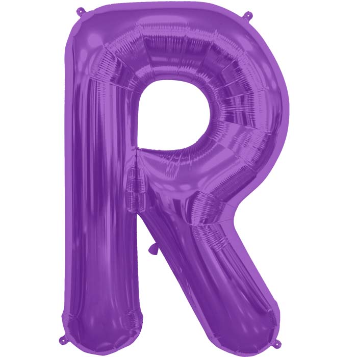 34" Letter R - Purple B1-01