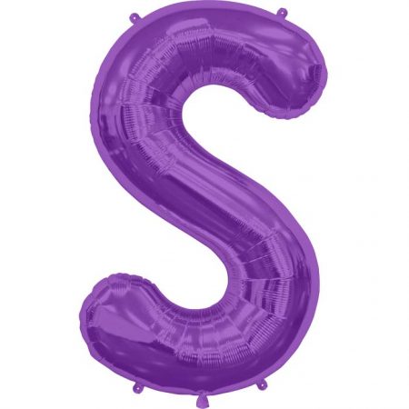 34" Letter S - Purple B1-01