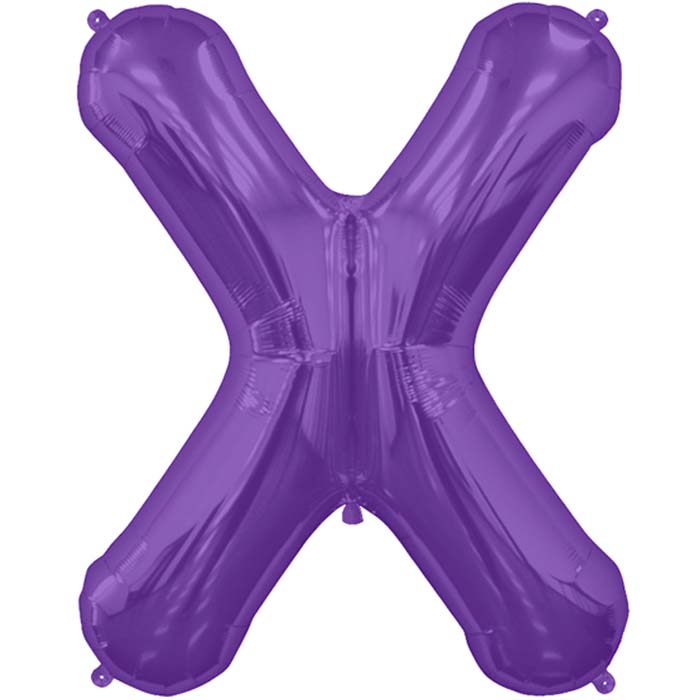 34" Letter X - Purple B1-01