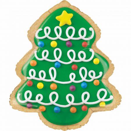Ballon Aluminium 25″ Christmas Tree Cookie – Grabo