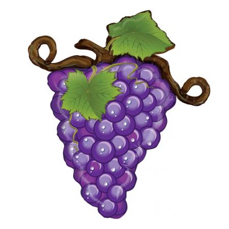 Ballon Aluminium 31″ Linky Grapes Violette – Grabo