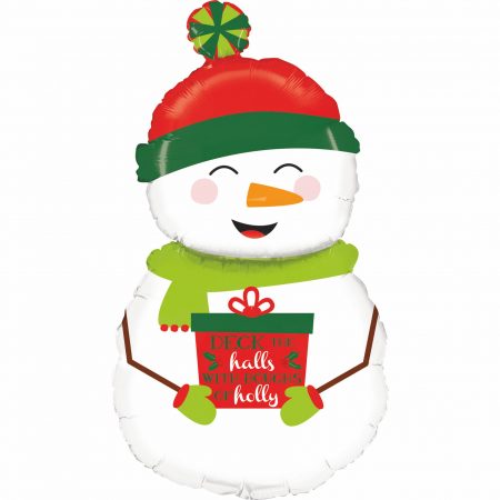 Ballon Aluminium 40″ Holiday Snowman – Grabo
