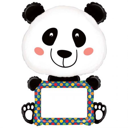 Ballon Aluminium 48″ ReMARKables Panda + Feutre – Grabo