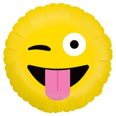 Ballon Aluminium 18″ Emoji Wacky – Grabo