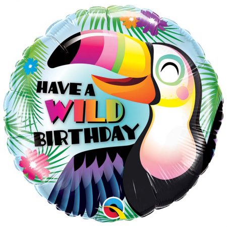 Ballon Aluminium 18" - Have A Wild Birthday - Qualatex