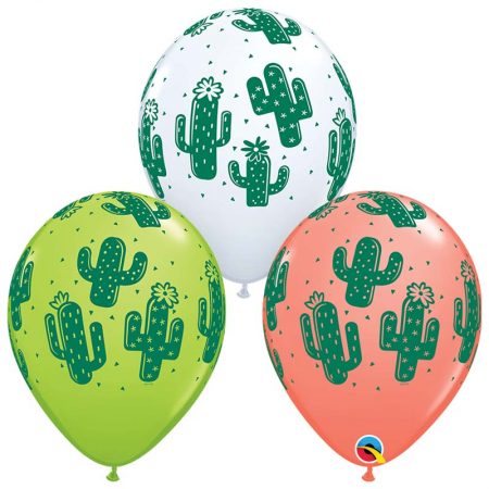 25 Ballons Latex 11" - Cactuses - Qualatex