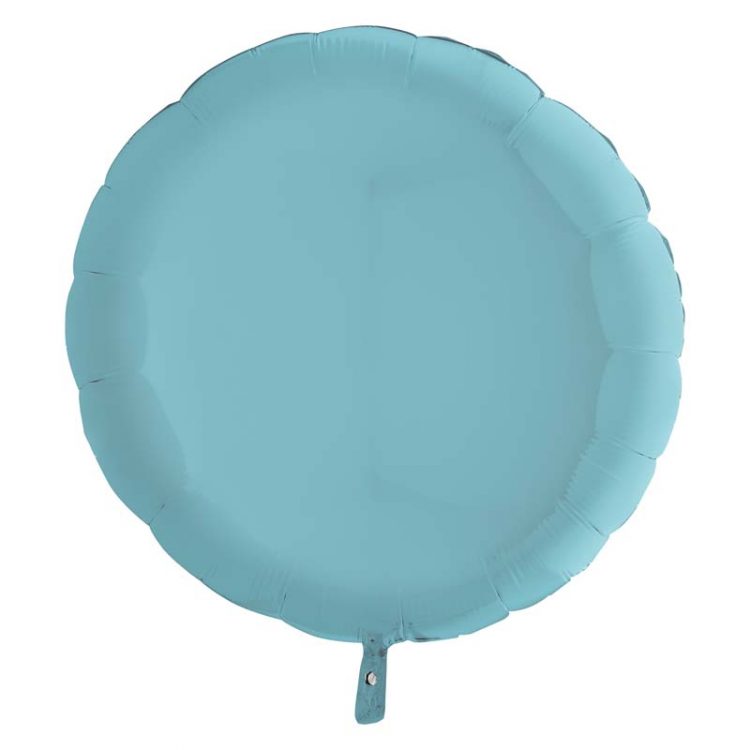 Ballon Aluminium 18″ Rond Pastel Bleu – Grabo