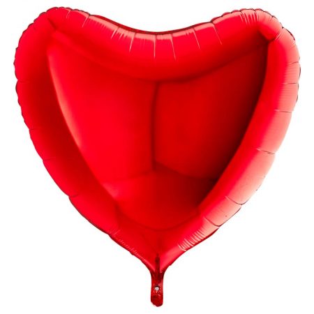 Ballon Aluminium 18″ Cœur Rouge / Emballé – Grabo