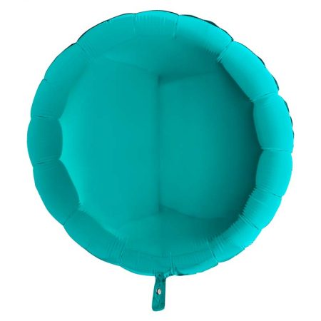 Ballon Aluminium 18″ Rond Turquoise Tiffany – Grabo