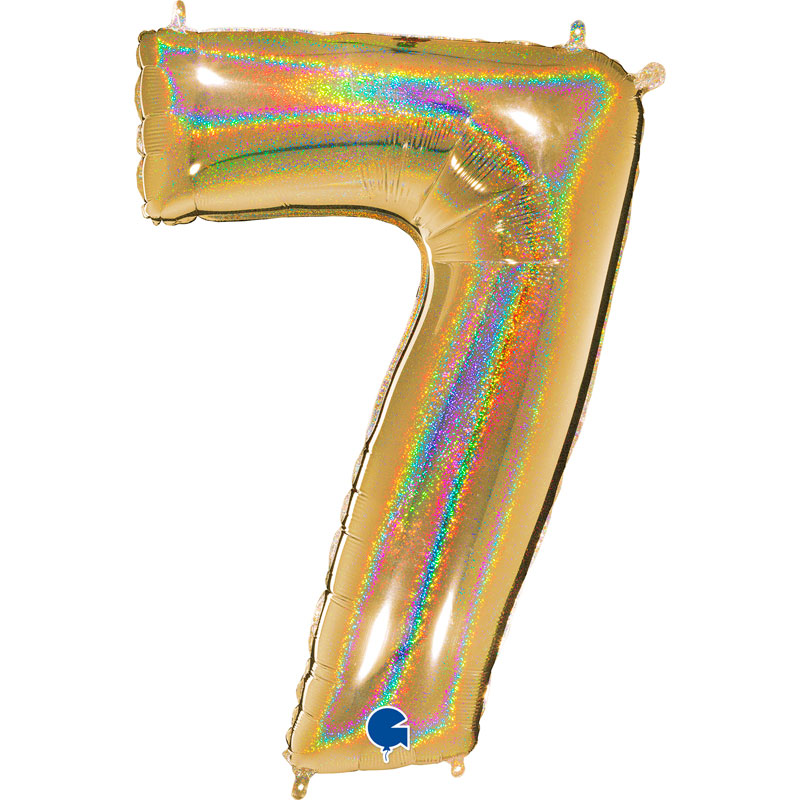Chiffre 7 Holographic Gold 5 40 - Grabo - Abc PMS