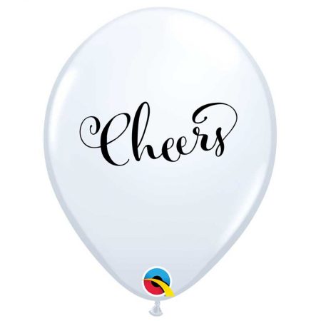 Ballons 11" Simply Cheers white qualatex