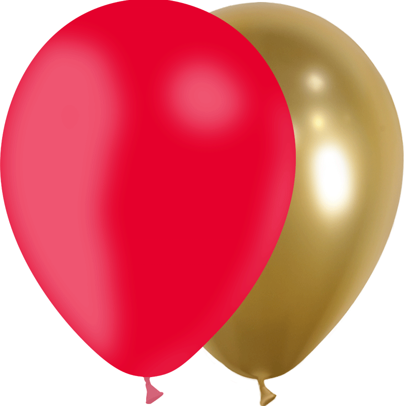 100 Ballons Latex HG45 Métal Or - Balloonia - Abc PMS