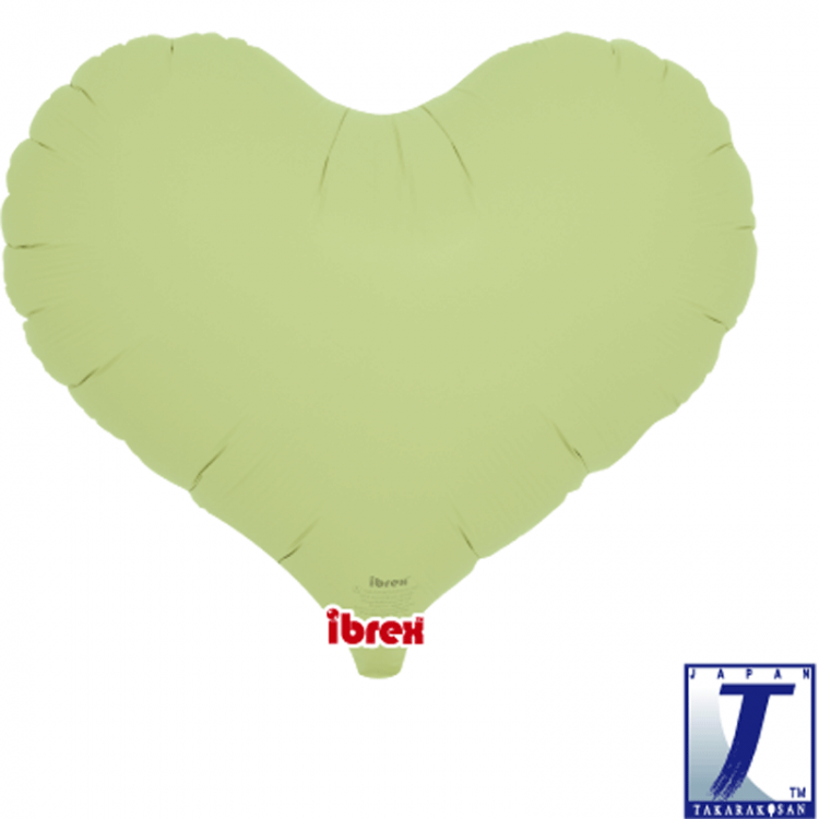 Jelly Heart 14" Pastel Green