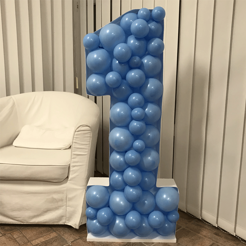 Structure Ballons Chiffre Métal 120cm (0 à 9)