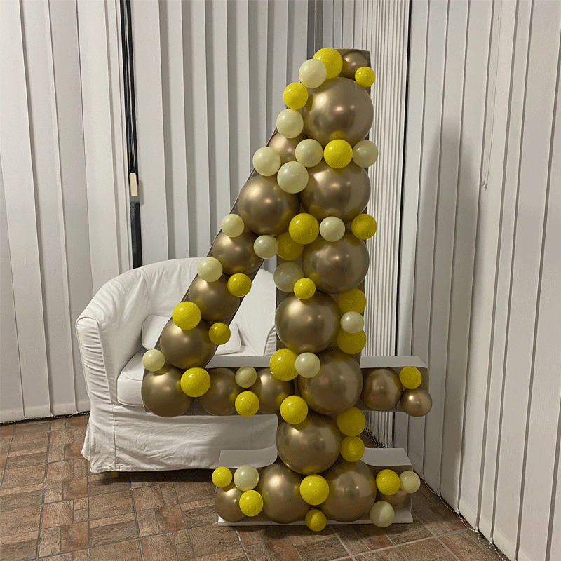 Structure Ballons Chiffre Métal 150cm (0 à 1)