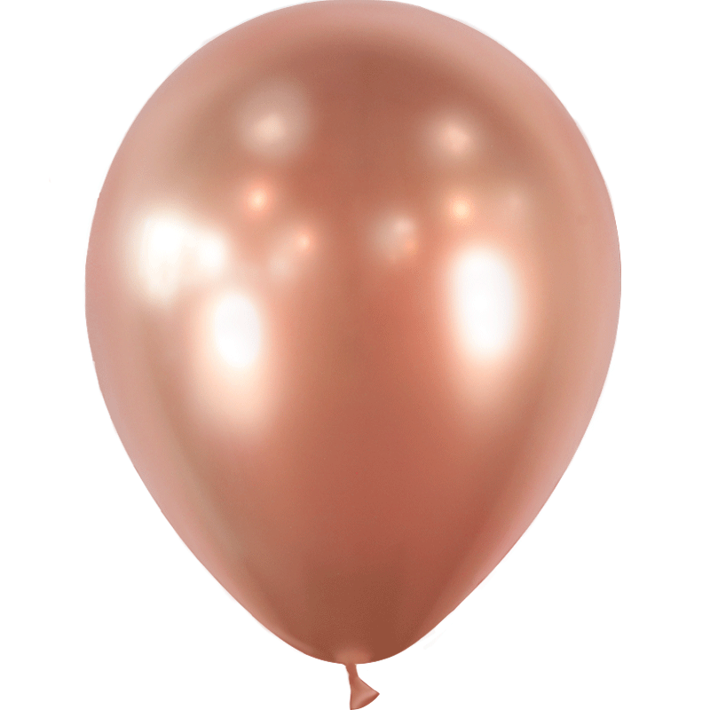100 Ballons Latex HG45 Rose Gold Brillant - Balloonia - Abc PMS