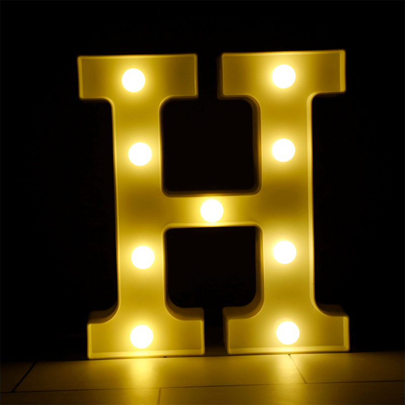 Lettre H Lumineuse LED - Borosino - Abc PMS