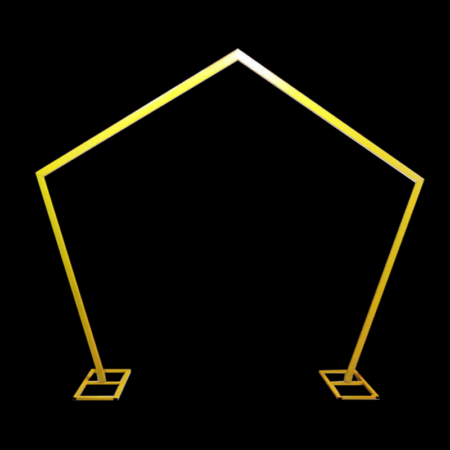 Arche Géométrique en Métal Dorée