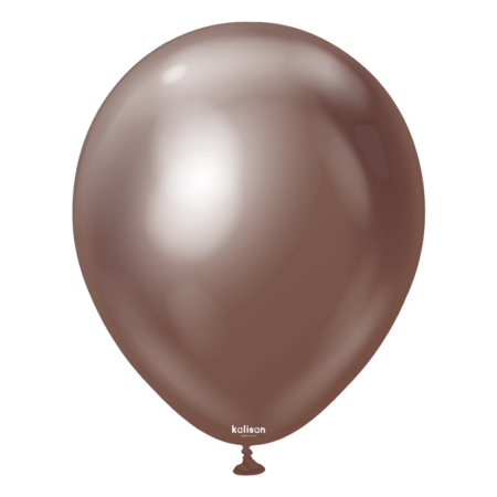 50 Ballons 12" Mirror Chocolat - Kalisan