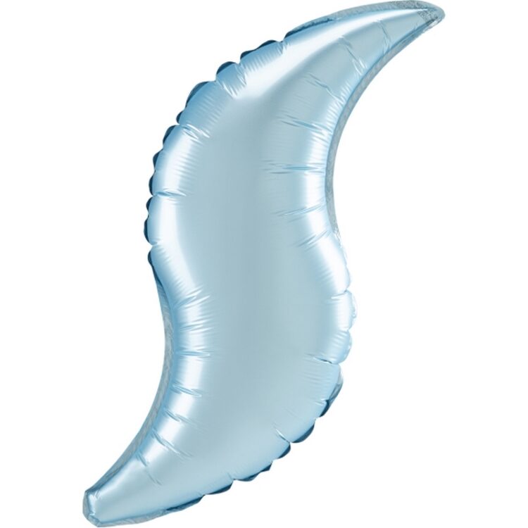 Ballon Aluminium Curve Satin Bleu