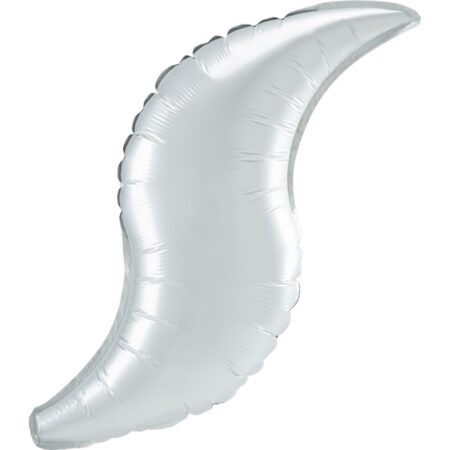 Ballon Aluminium Curve Satin Blanc