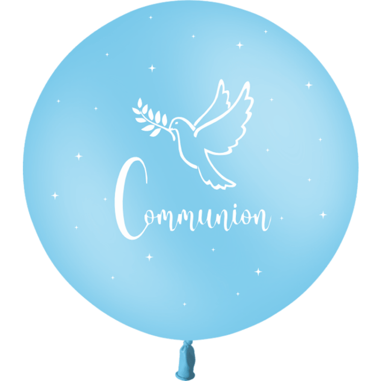 Ballon 60cm Communion Ciel HELIUM - PMS