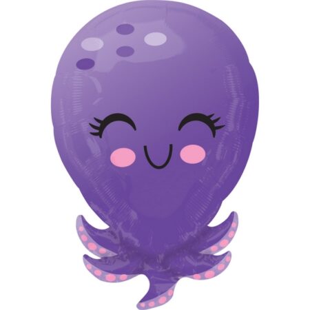 Ballon Aluminium Poulpe Violet