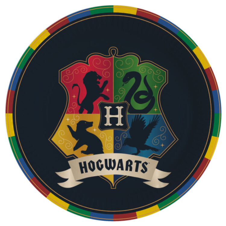 Assiettes Rondes Harry Potter Maisons