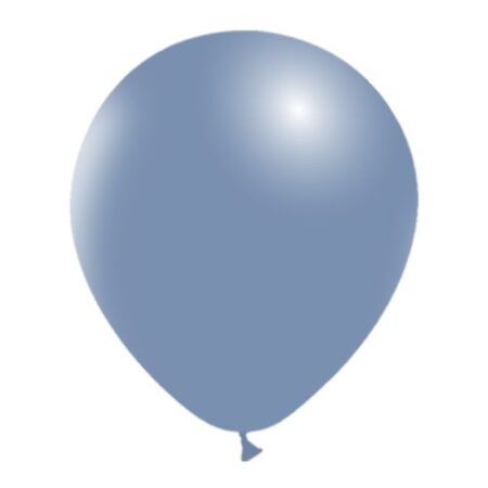 100 Ballons Latex HG112 Vintage Bleu - Balloonia